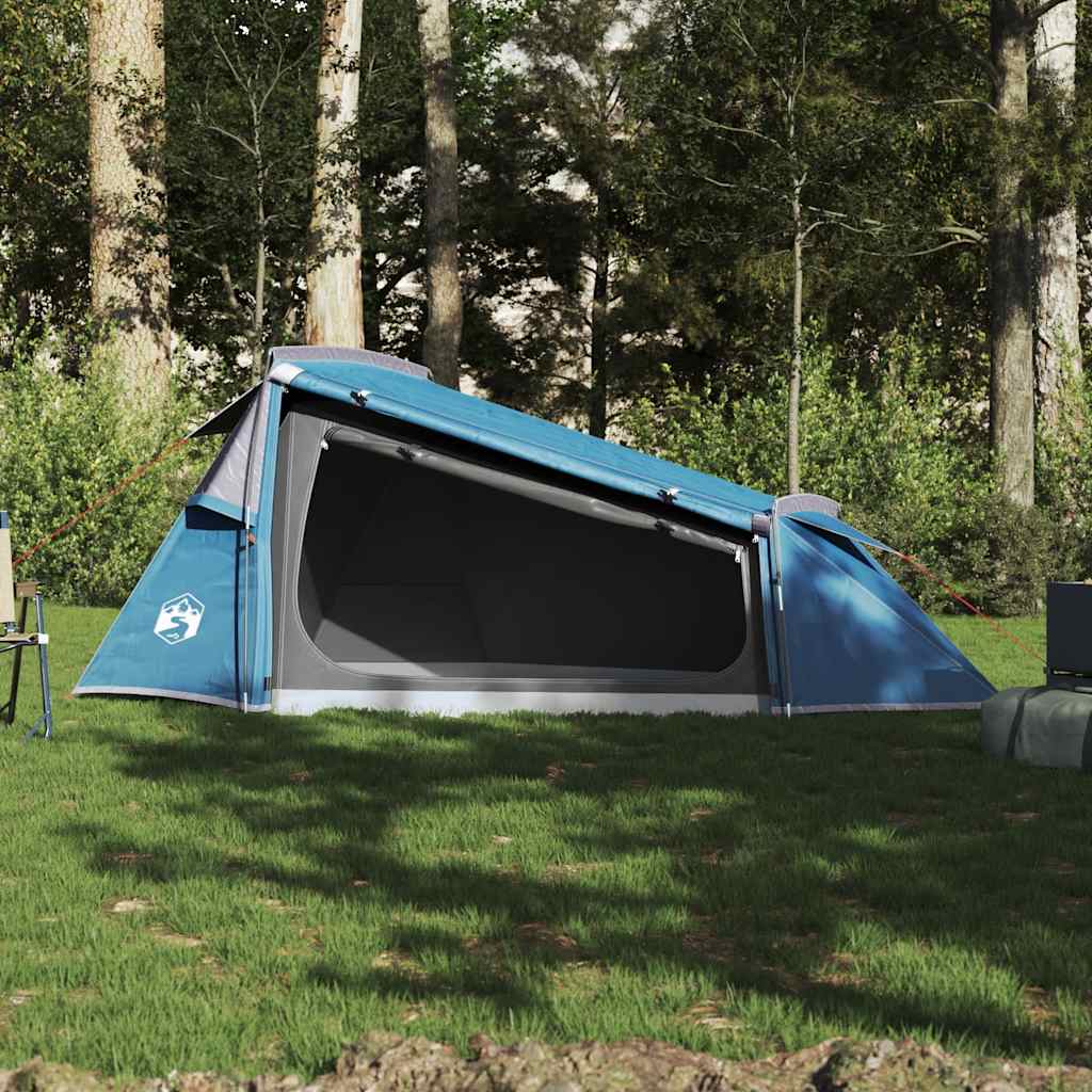 vidaXL Cort de camping tunel pentru 2 persoane, albastru, impermeabil vidaXL Cort de camping tunel pentru 2 persoane, albastru, impermeabil