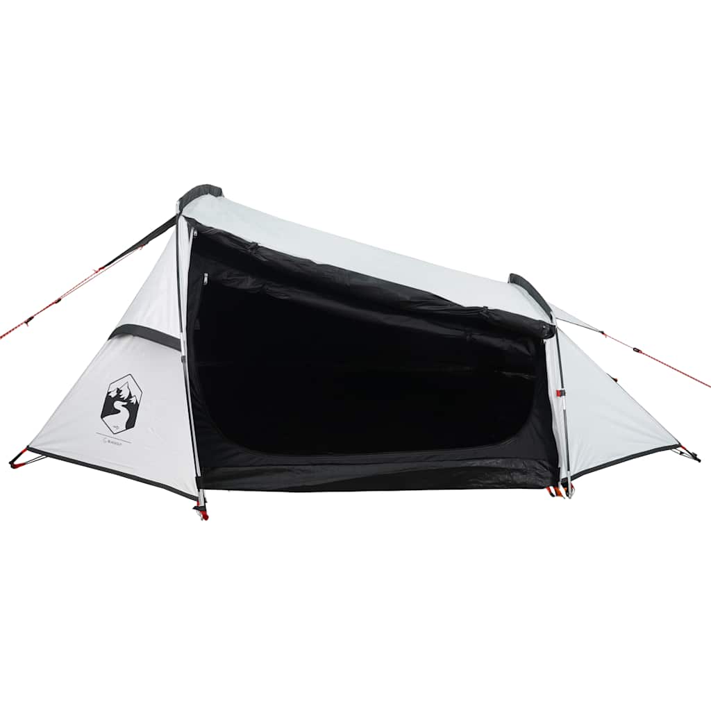 vidaXL Cort camping tunel 2 persoane, alb, țesătură opacă, impermeabil vidaXL Cort camping tunel 2 persoane, alb, țesătură opacă, impermeabil