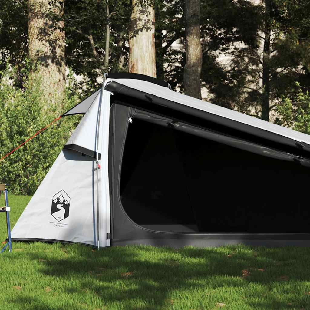 vidaXL Cort camping tunel 2 persoane, alb, țesătură opacă, impermeabil vidaXL Cort camping tunel 2 persoane, alb, țesătură opacă, impermeabil