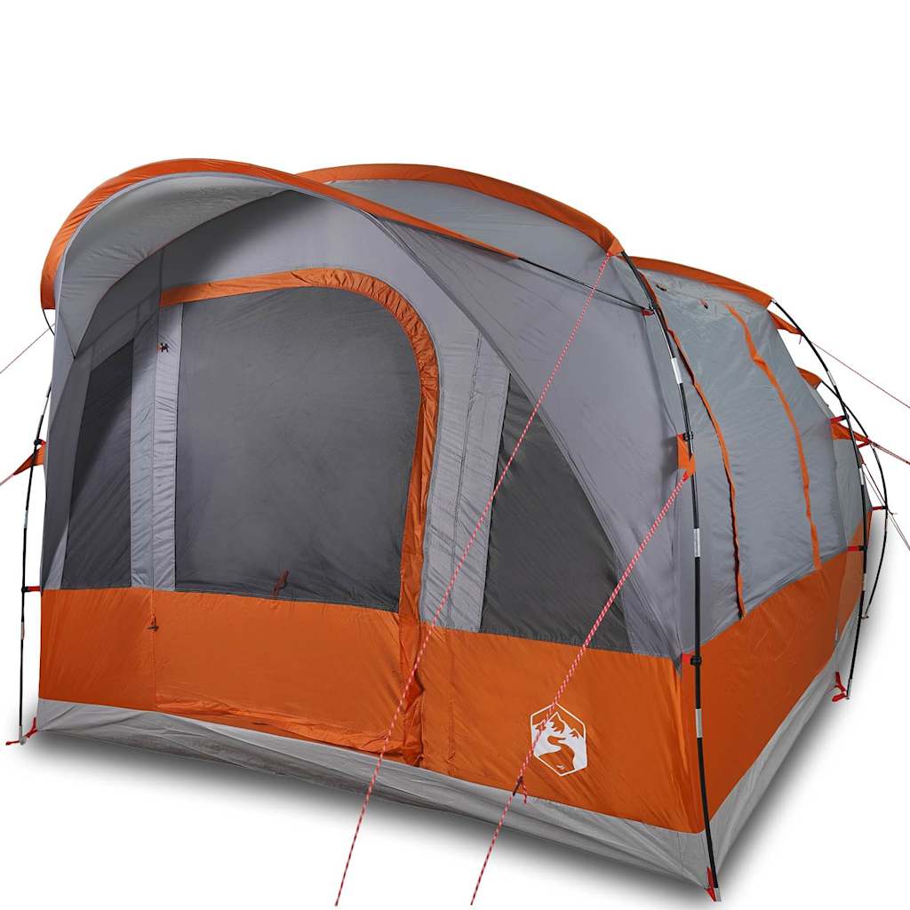 vidaXL Cort de camping tunel 3 persoane, gri/portocaliu, impermeabil vidaXL Cort de camping tunel 3 persoane, gri/portocaliu, impermeabil