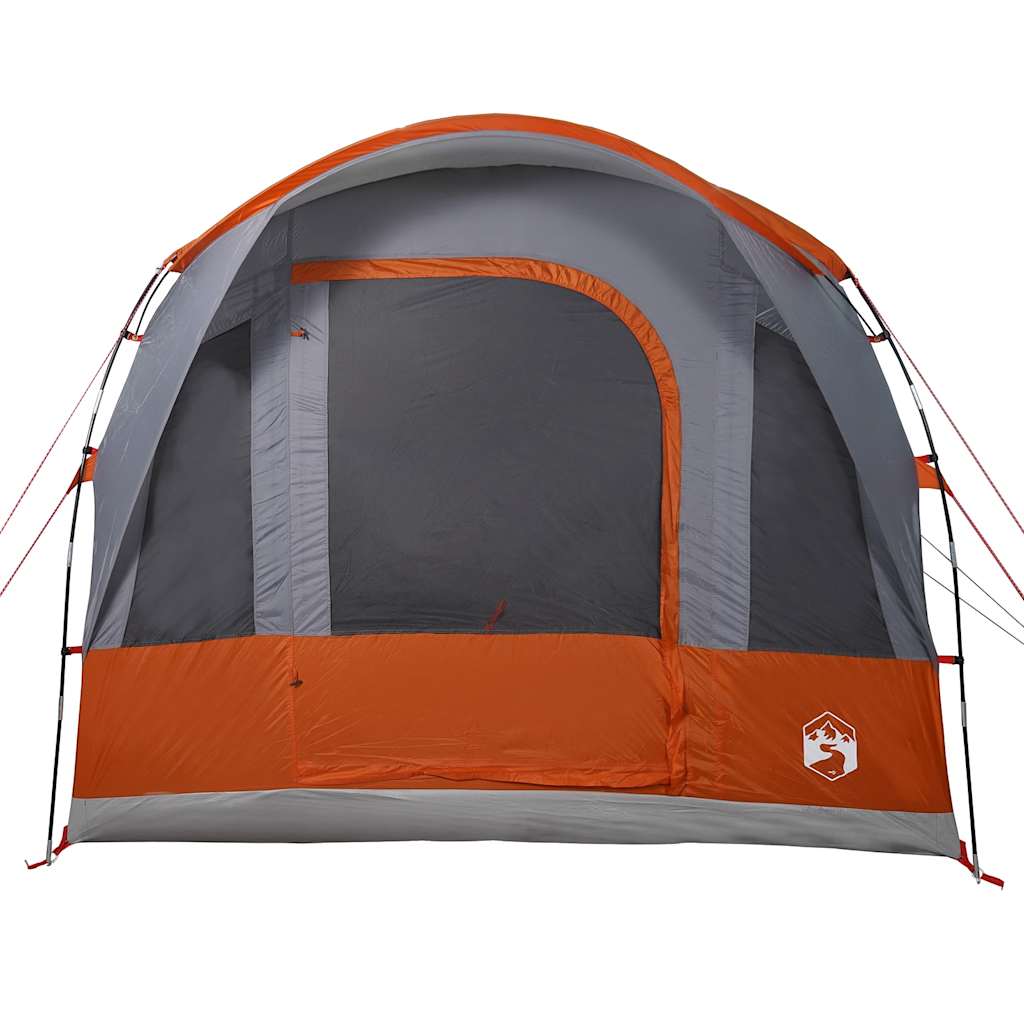 vidaXL Cort de camping tunel 3 persoane, gri/portocaliu, impermeabil vidaXL Cort de camping tunel 3 persoane, gri/portocaliu, impermeabil