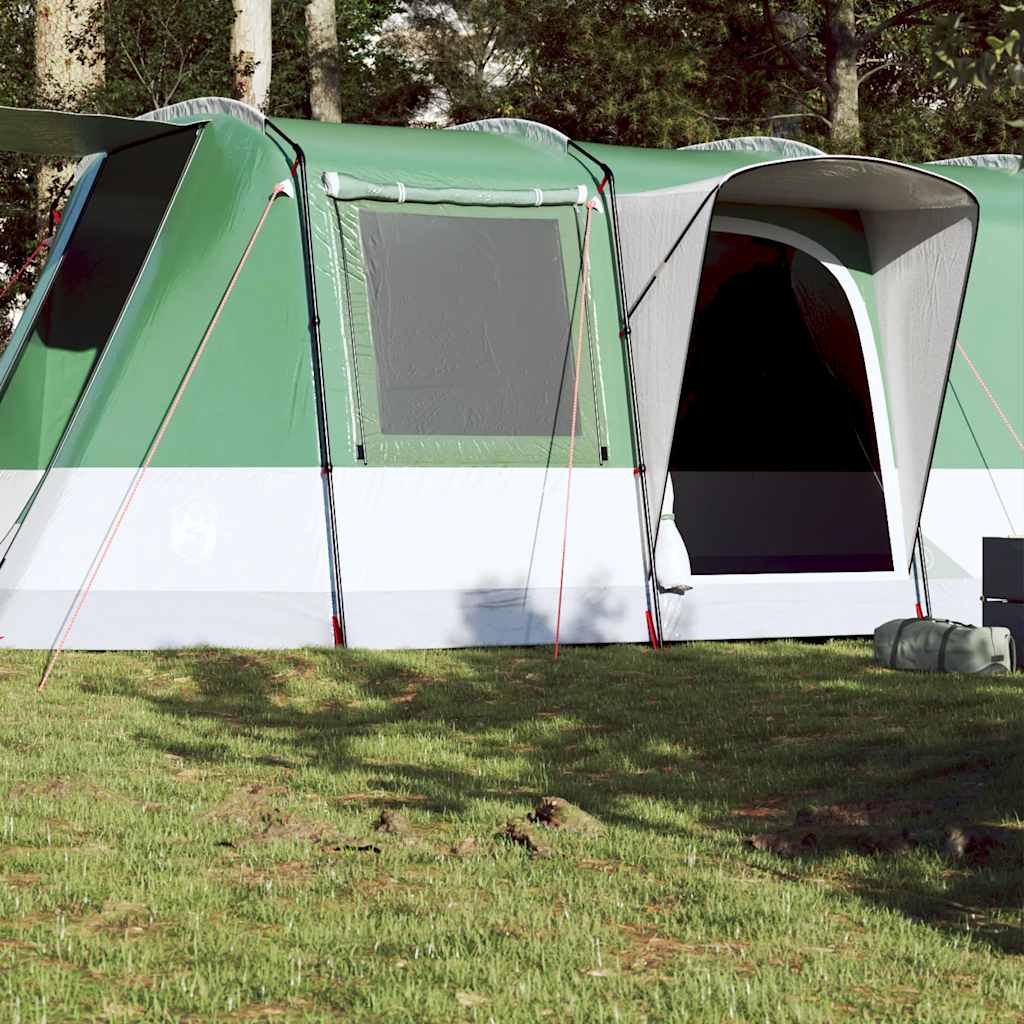 vidaXL Cort de camping tunel pentru 4 persoane, verde, impermeabil vidaXL Cort de camping tunel pentru 4 persoane, verde, impermeabil