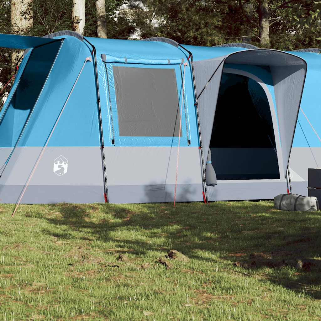 vidaXL Cort de camping tunel pentru 4 persoane, albastru, impermeabil vidaXL Cort de camping tunel pentru 4 persoane, albastru, impermeabil