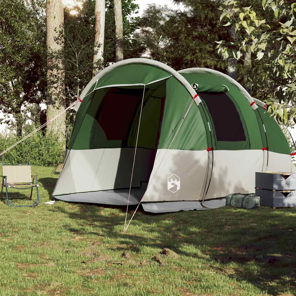 vidaXL Cort de camping tunel pentru 4 persoane, verde, impermeabil vidaXL Cort de camping tunel pentru 4 persoane, verde, impermeabil