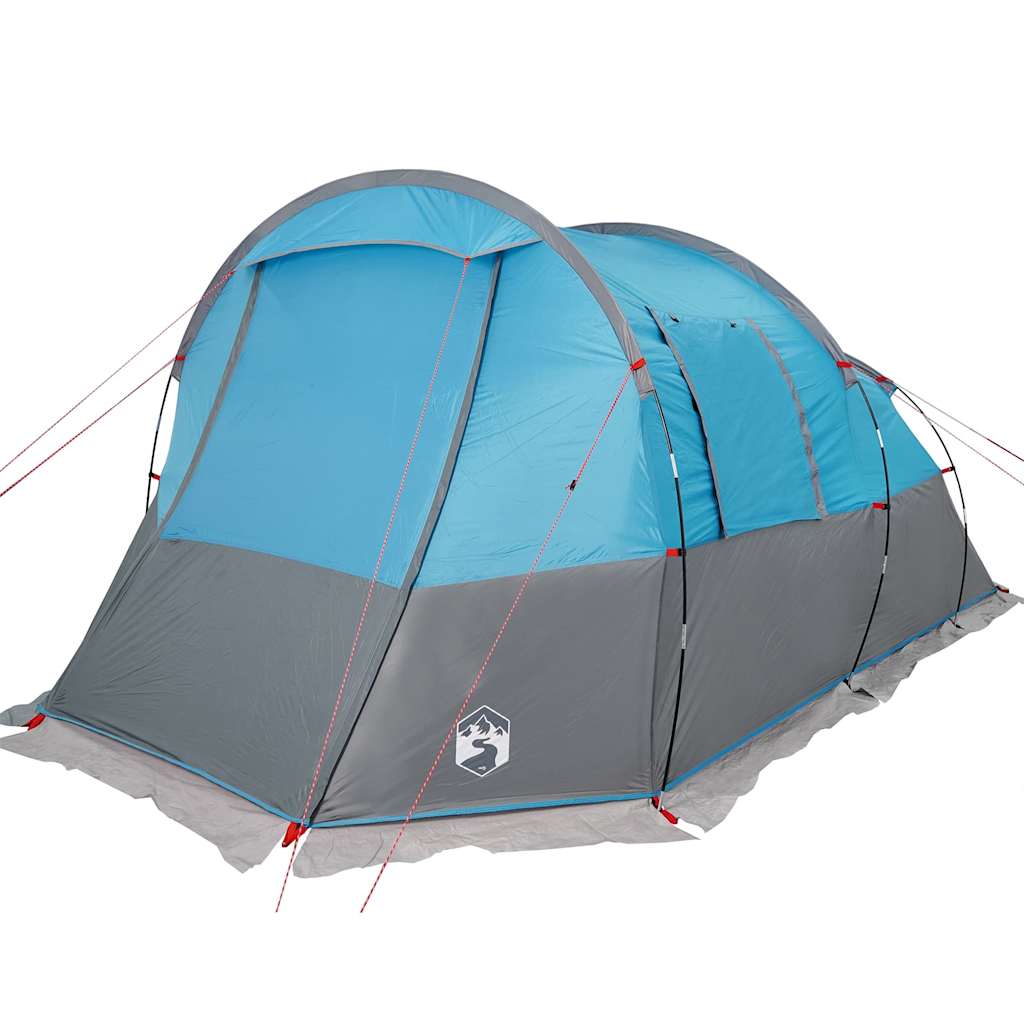 vidaXL Cort de camping tunel pentru 4 persoane, albastru, impermeabil vidaXL Cort de camping tunel pentru 4 persoane, albastru, impermeabil