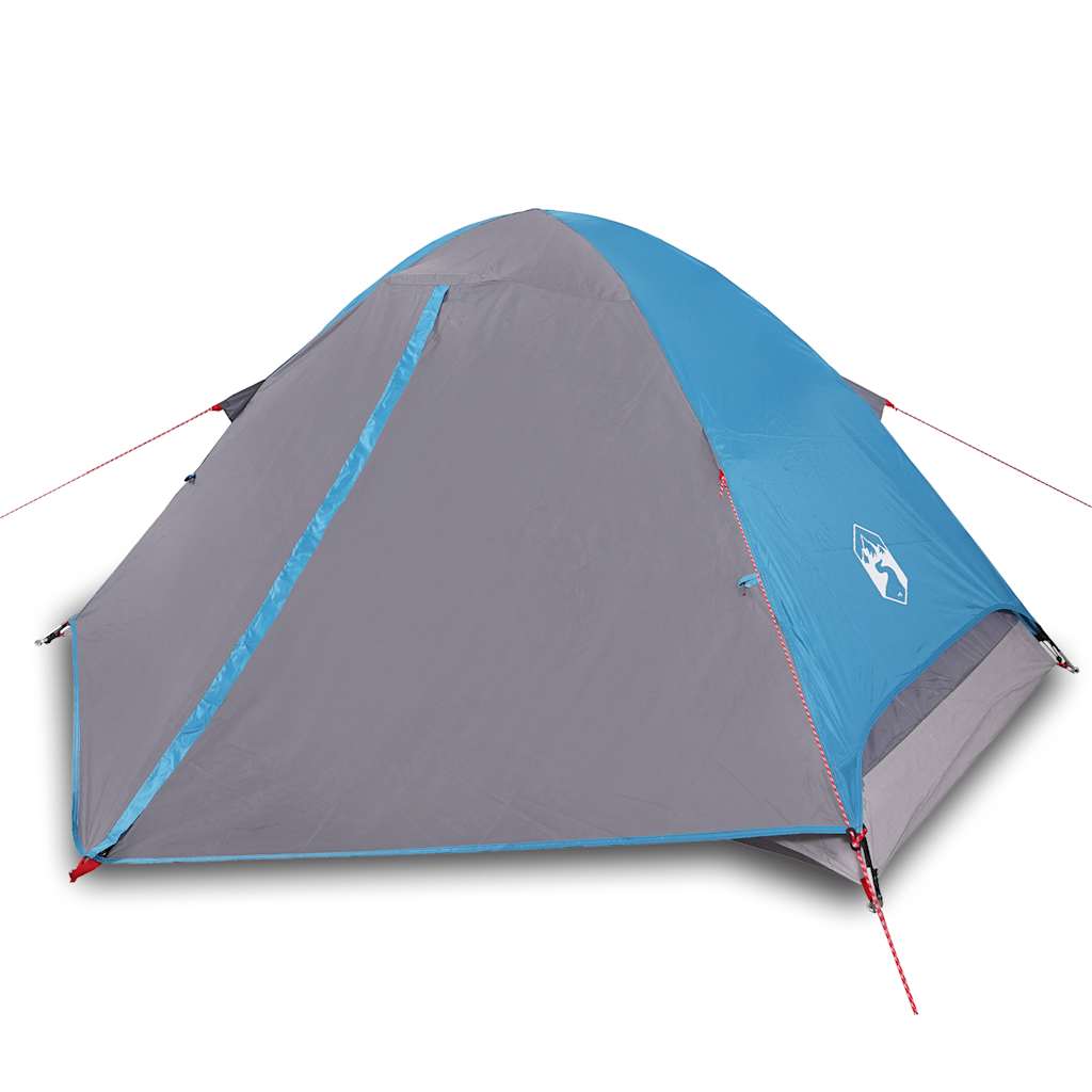 vidaXL Cort de camping cupolă pentru 2 persoane, albastru, impermeabil