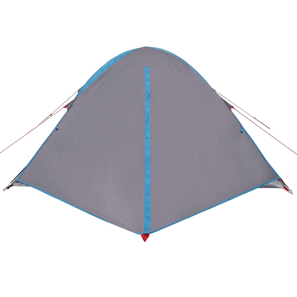 vidaXL Cort de camping cupolă pentru 4 persoane, albastru, impermeabil
