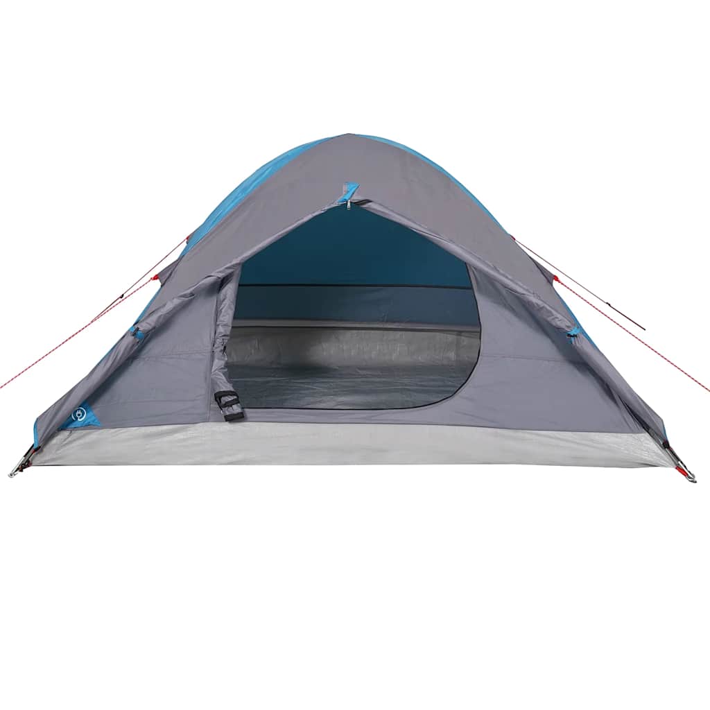 vidaXL Cort de camping cupolă pentru 4 persoane, albastru, impermeabil