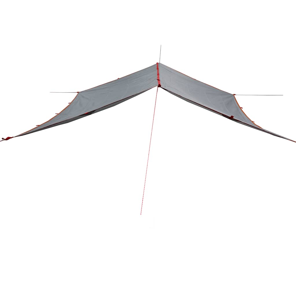 vidaXL Prelată de camping, gri și portocaliu, 400x294 cm, impermeabilă