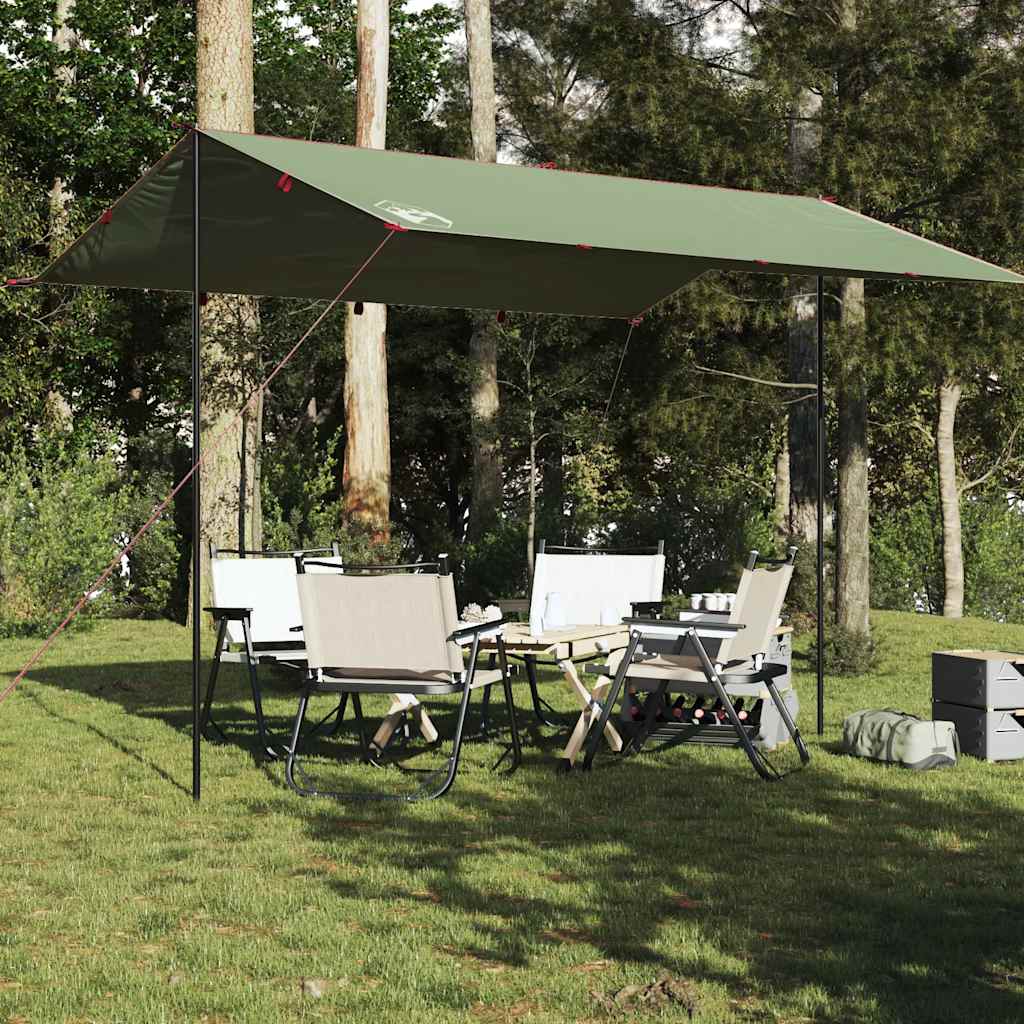 vidaXL Prelată de camping, verde, 400x294 cm, impermeabilă vidaXL Prelată de camping, verde, 400x294 cm, impermeabilă