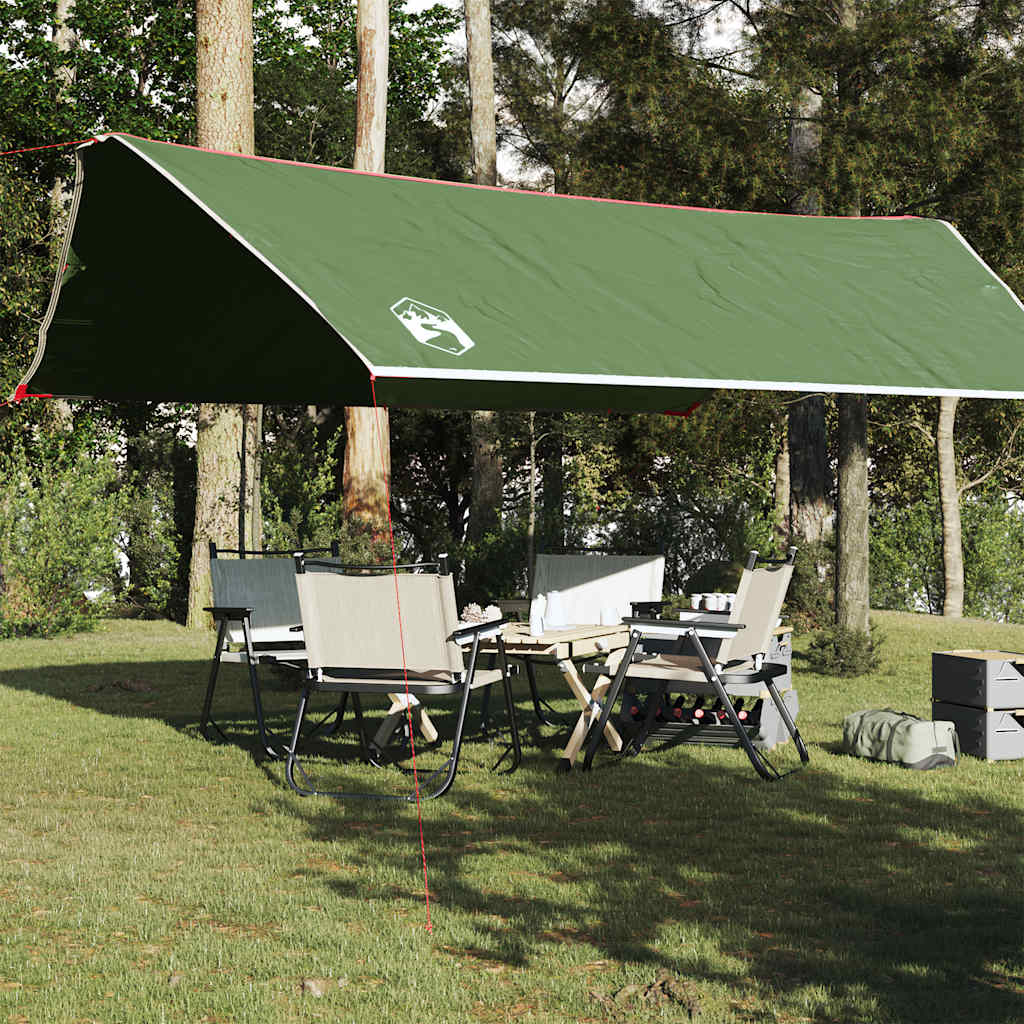vidaXL Prelată de camping, verde, 500x294 cm, impermeabilă vidaXL Prelată de camping, verde, 500x294 cm, impermeabilă