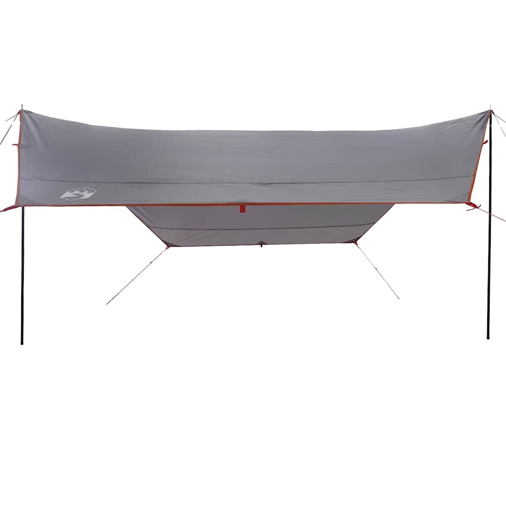 vidaXL Prelată de camping, portocaliu, 430x380x210 cm, impermeabilă