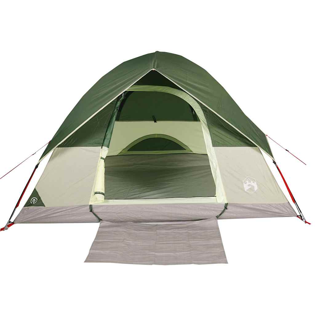 vidaXL Cort de camping cupolă pentru 2 persoane, verde, impermeabil
