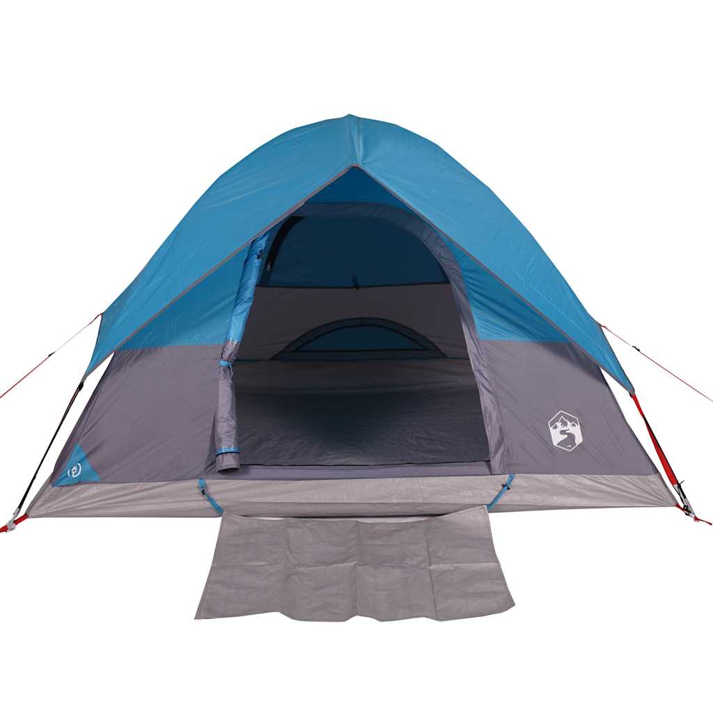 vidaXL Cort de camping cupolă pentru 2 persoane, albastru, impermeabil