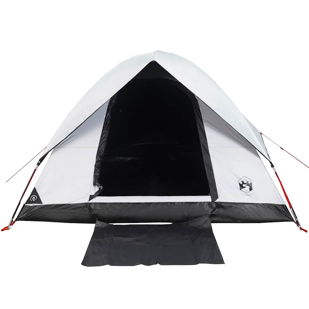 vidaXL Cort camping cupolă 2 persoane alb, țesătură opacă, impermeabil vidaXL Cort camping cupolă 2 persoane alb, țesătură opacă, impermeabil