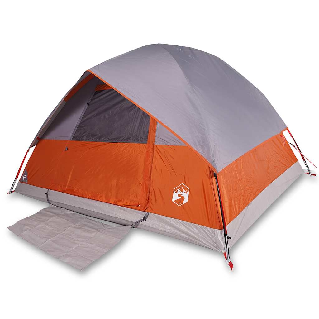 vidaXL Cort de camping cupolă 3 persoane, portocaliu, impermeabil vidaXL Cort de camping cupolă 3 persoane, portocaliu, impermeabil