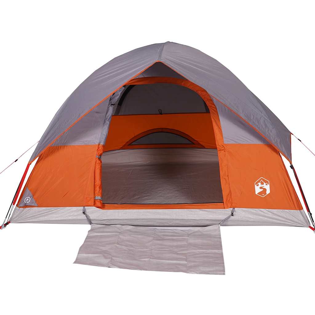 vidaXL Cort de camping cupolă 3 persoane, portocaliu, impermeabil vidaXL Cort de camping cupolă 3 persoane, portocaliu, impermeabil