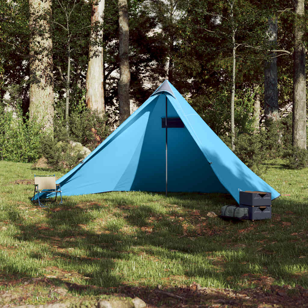 vidaXL Cort de familie Tipi pentru 7 persoane, albastru, impermeabil vidaXL Cort de familie Tipi pentru 7 persoane, albastru, impermeabil
