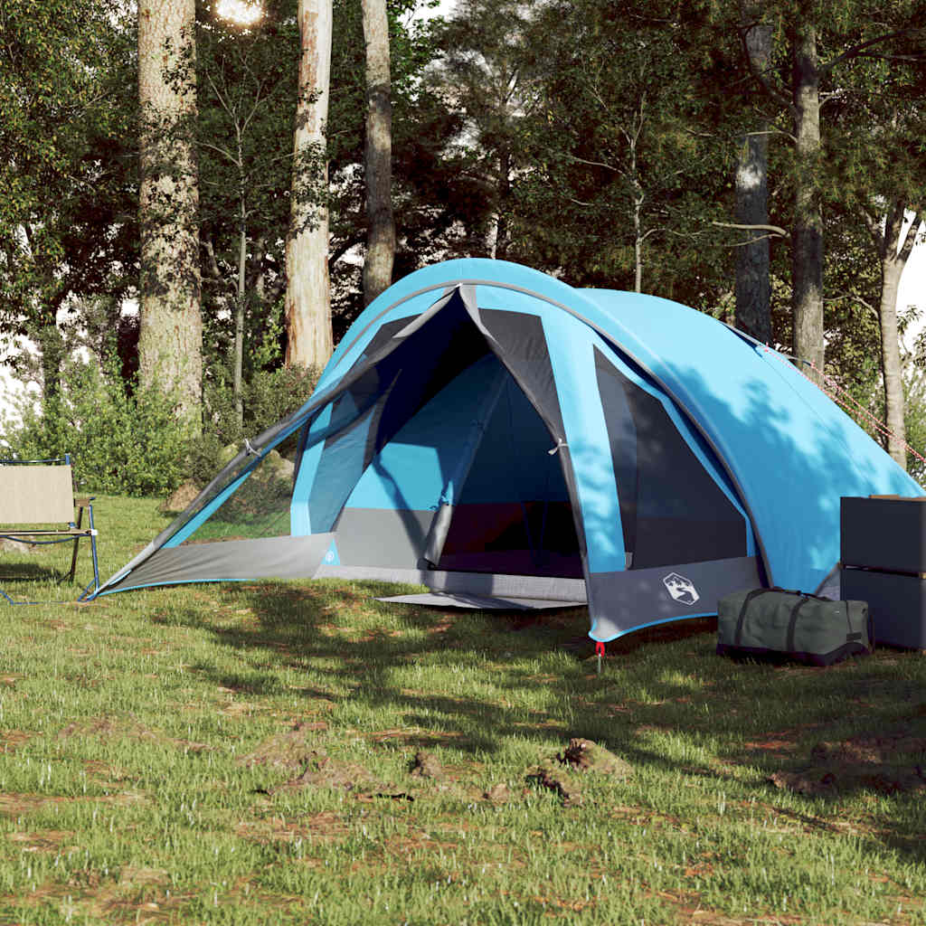 vidaXL Cabină cort de camping, 4 persoane, albastru, impermeabil vidaXL Cabină cort de camping, 4 persoane, albastru, impermeabil