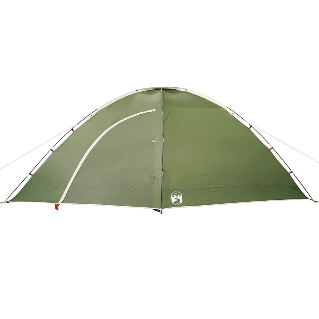vidaXL Cort de camping pentru 8 persoane, verde, impermeabil