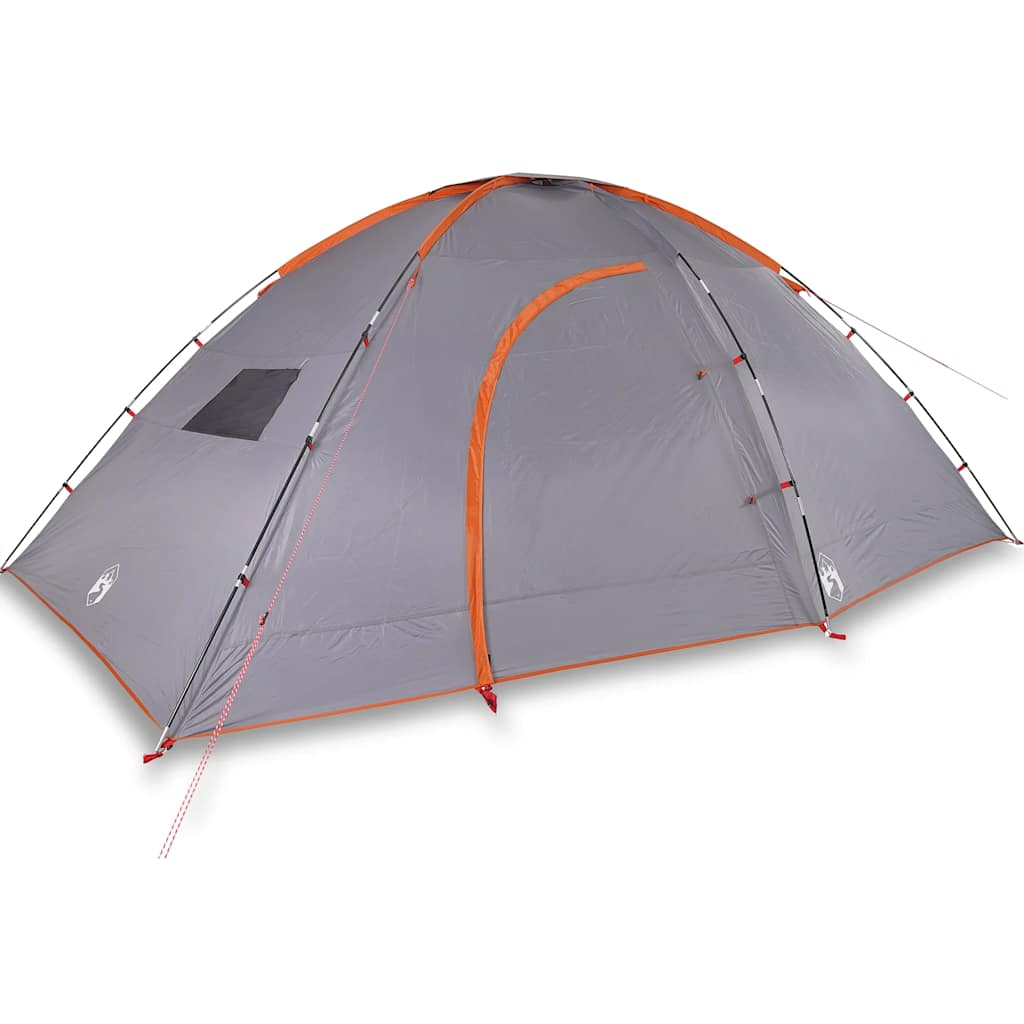vidaXL Cort de camping pentru 8 persoane, portocaliu, impermeabil