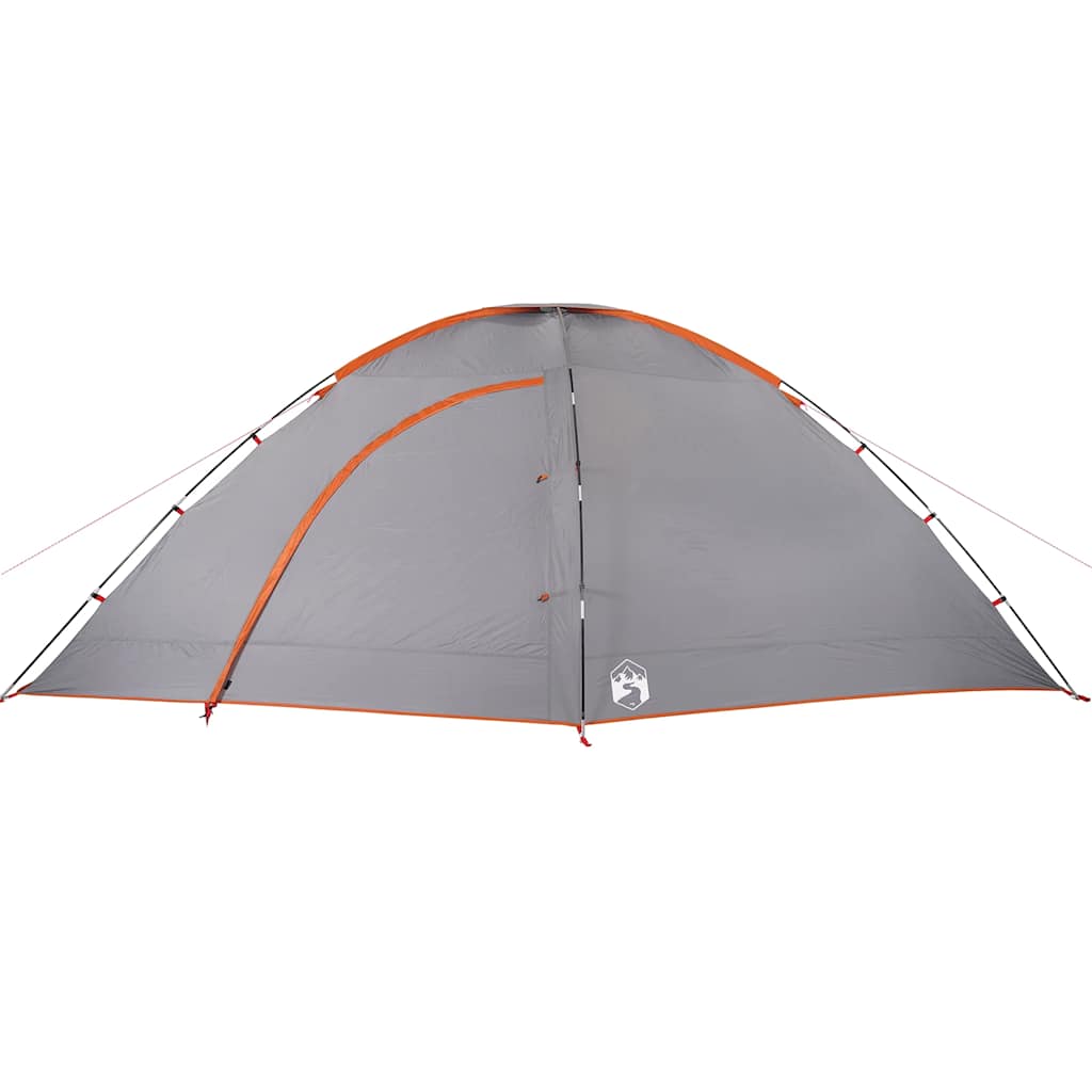 vidaXL Cort de camping pentru 8 persoane, portocaliu, impermeabil