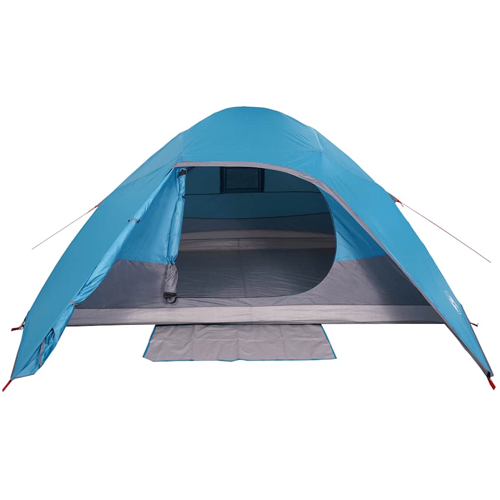 vidaXL Cort de camping cupolă pentru 4 persoane, albastru, impermeabil