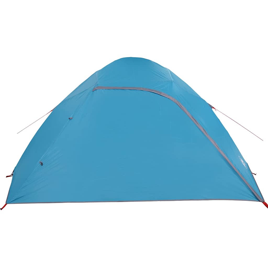 vidaXL Cort de camping cupolă pentru 4 persoane, albastru, impermeabil