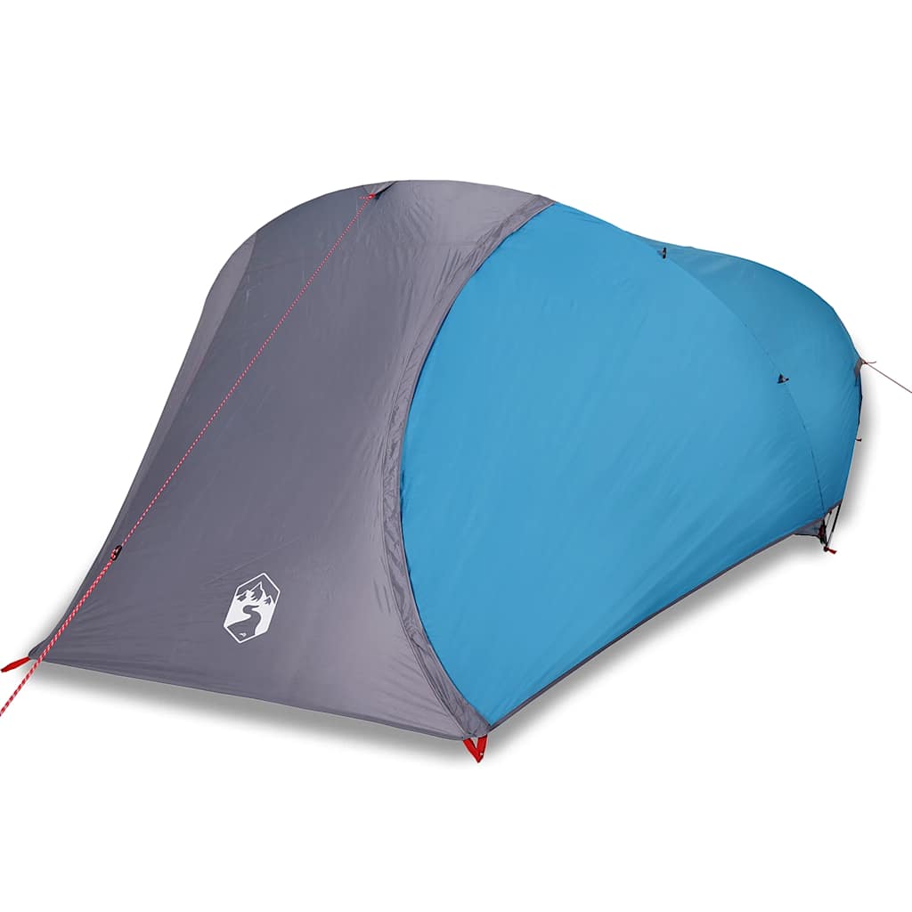vidaXL Cort de camping cupolă pentru 4 persoane, albastru, impermeabil