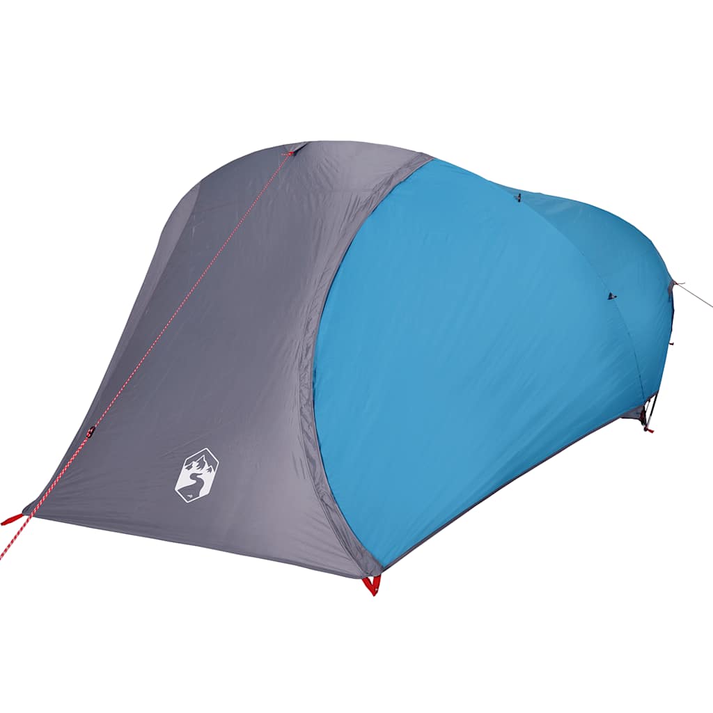 vidaXL Cort de camping cupolă pentru 4 persoane, albastru, impermeabil