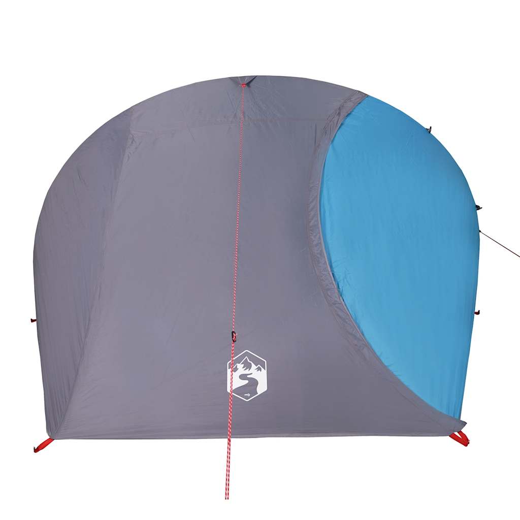 vidaXL Cort de camping cupolă pentru 4 persoane, albastru, impermeabil