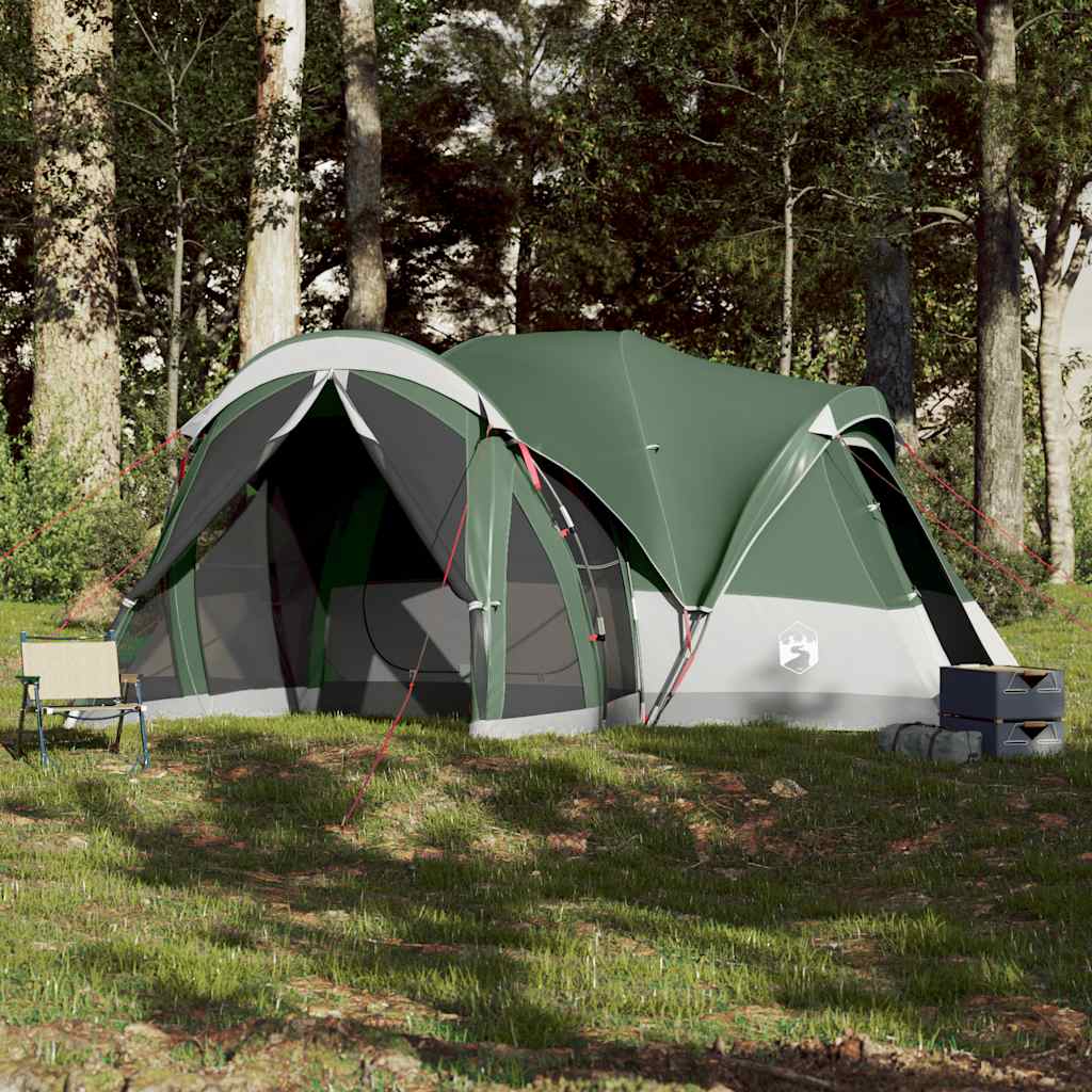vidaXL Cort de familie Tipi pentru 8 persoane, verde, impermeabil vidaXL Cort de familie Tipi pentru 8 persoane, verde, impermeabil