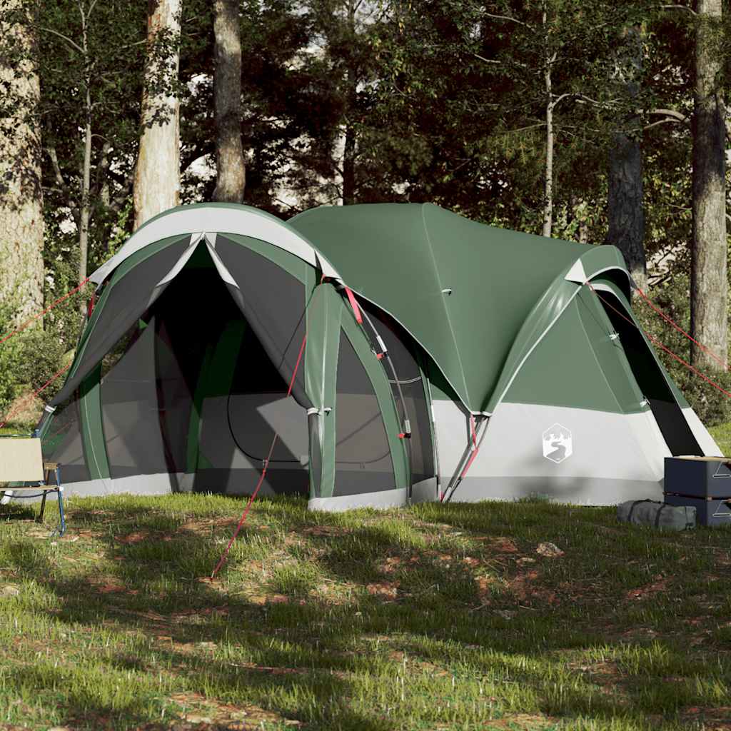 vidaXL Cort de familie Tipi pentru 8 persoane, verde, impermeabil vidaXL Cort de familie Tipi pentru 8 persoane, verde, impermeabil