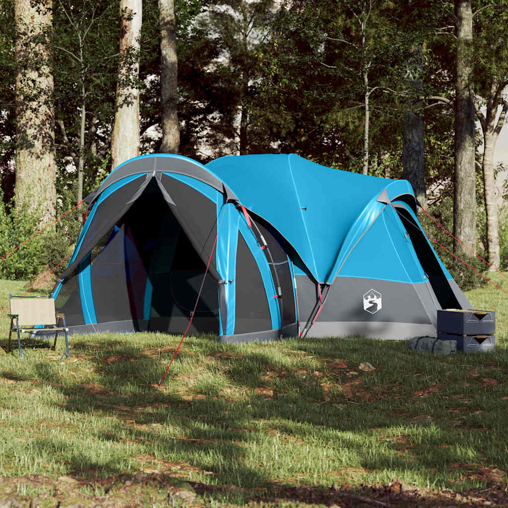 vidaXL Cort de familie Tipi pentru 8 persoane, albastru, impermeabil vidaXL Cort de familie Tipi pentru 8 persoane, albastru, impermeabil