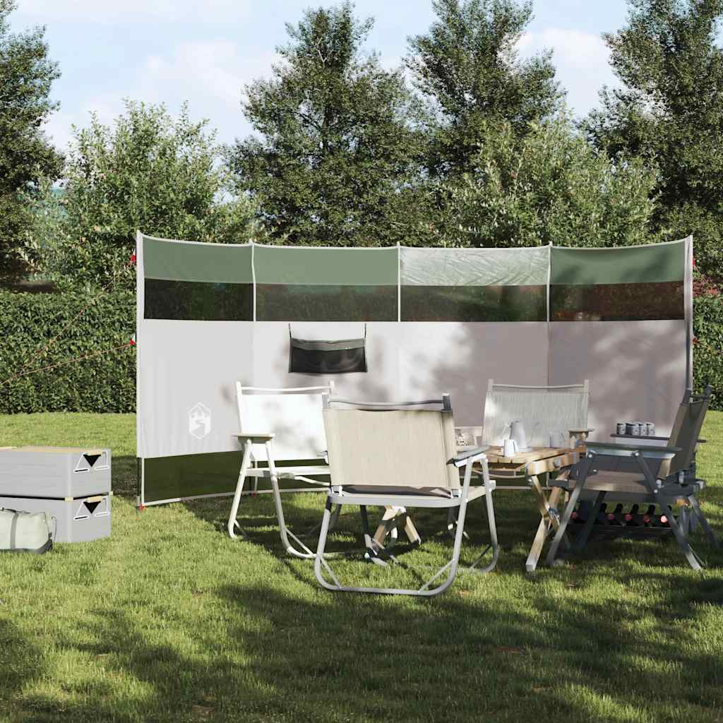 vidaXL Paravan de camping, verde, 366x152x152 cm, impermeabil vidaXL Paravan de camping, verde, 366x152x152 cm, impermeabil
