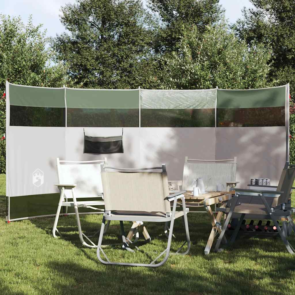 vidaXL Paravan de camping, verde, 366x152x152 cm, impermeabil vidaXL Paravan de camping, verde, 366x152x152 cm, impermeabil