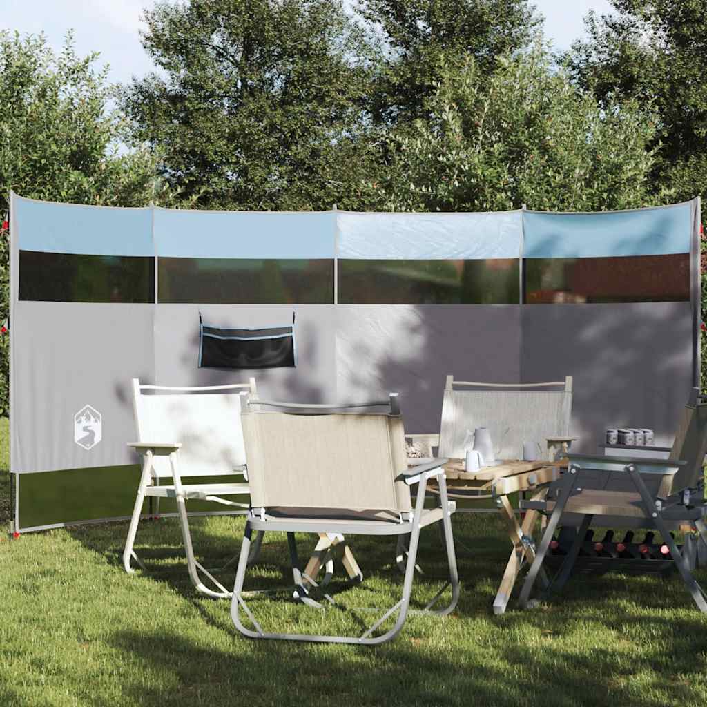 vidaXL Paravan de camping, albastru, 366x152x152 cm, impermeabil vidaXL Paravan de camping, albastru, 366x152x152 cm, impermeabil