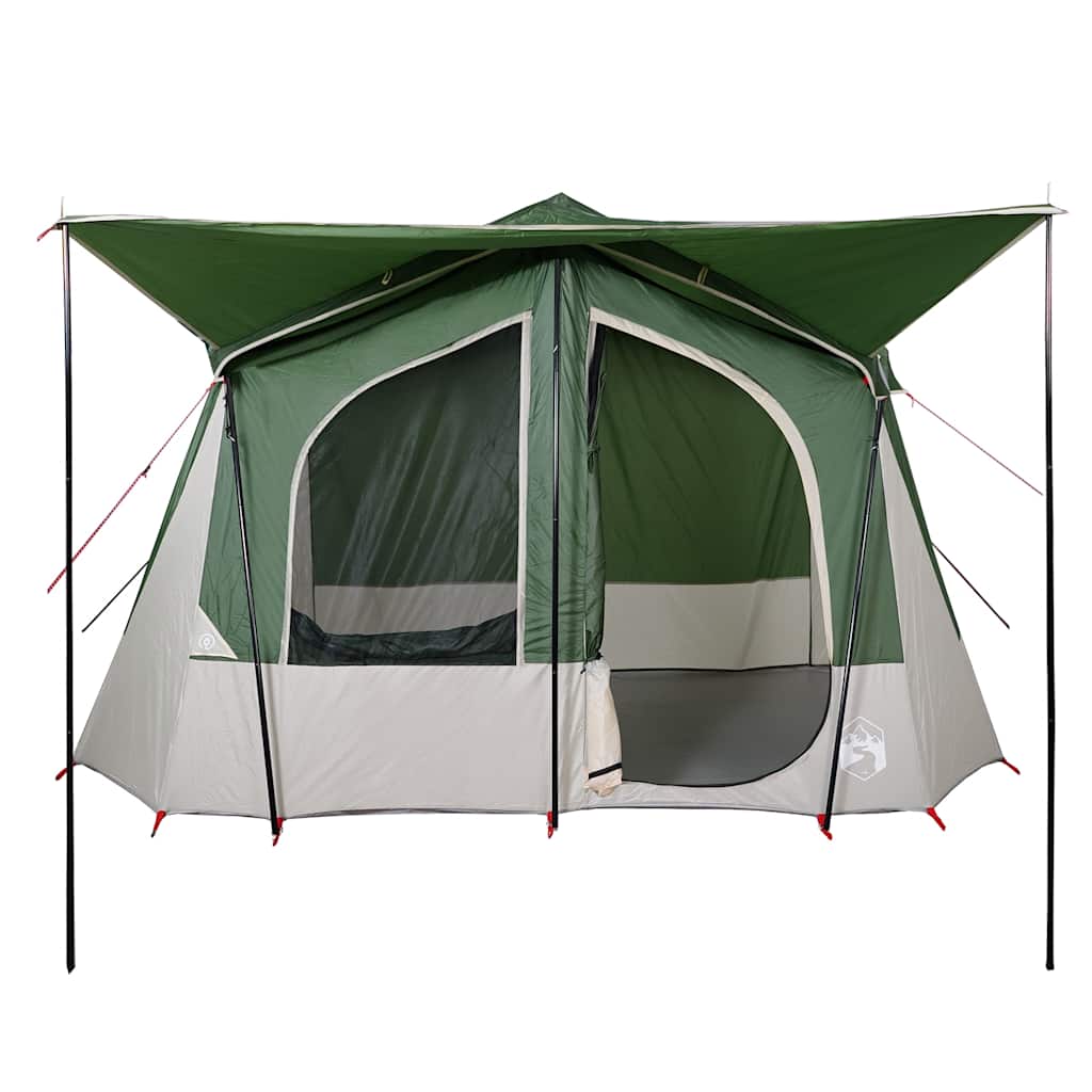 vidaXL Cort cabină de camping, 5 persoane, verde, impermeabil vidaXL Cort cabină de camping, 5 persoane, verde, impermeabil