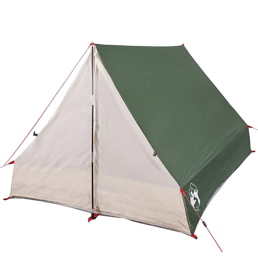 vidaXL Cort de camping cu cadru A, 2 persoane, verde, impermeabil vidaXL Cort de camping cu cadru A, 2 persoane, verde, impermeabil