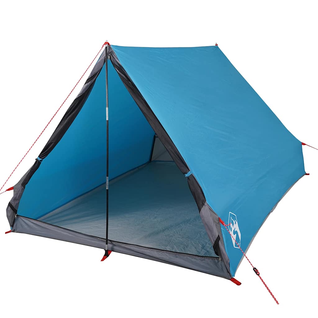 vidaXL Cort de camping cu cadru A, 2 persoane, albastru, impermeabil vidaXL Cort de camping cu cadru A, 2 persoane, albastru, impermeabil