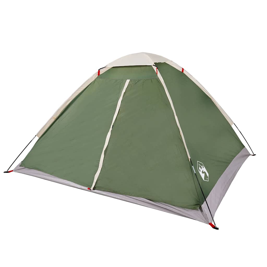 vidaXL Cort de camping cupolă pentru 2 persoane, verde, impermeabil