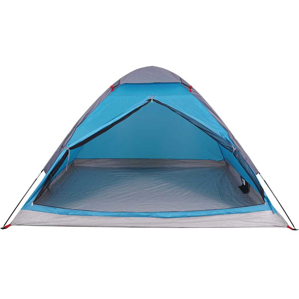 vidaXL Cort de camping cupolă pentru 2 persoane, albastru, impermeabil