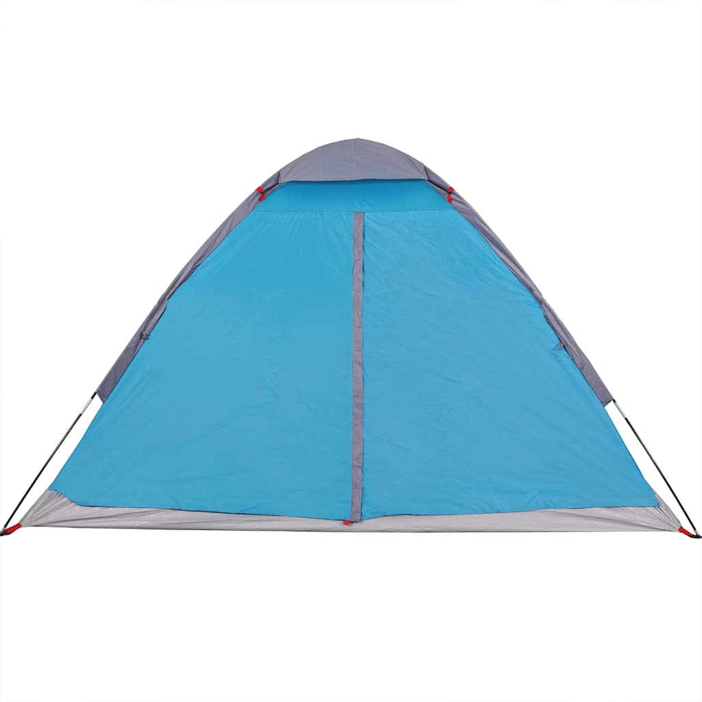 vidaXL Cort de camping cupolă pentru 2 persoane, albastru, impermeabil