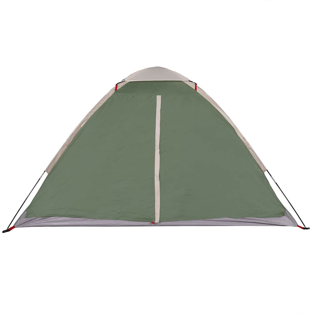 vidaXL Cort de camping cupolă pentru 4 persoane, verde, impermeabil