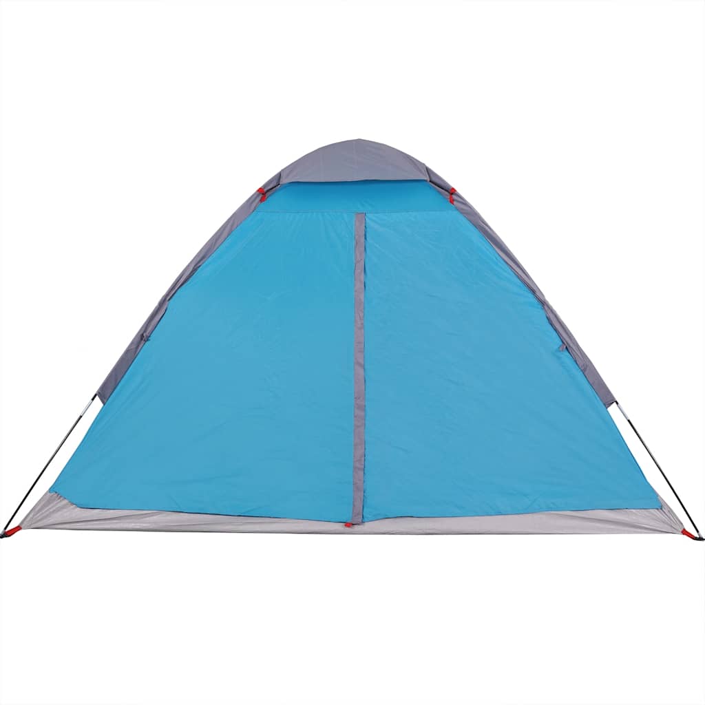 vidaXL Cort de camping cupolă pentru 4 persoane, albastru, impermeabil