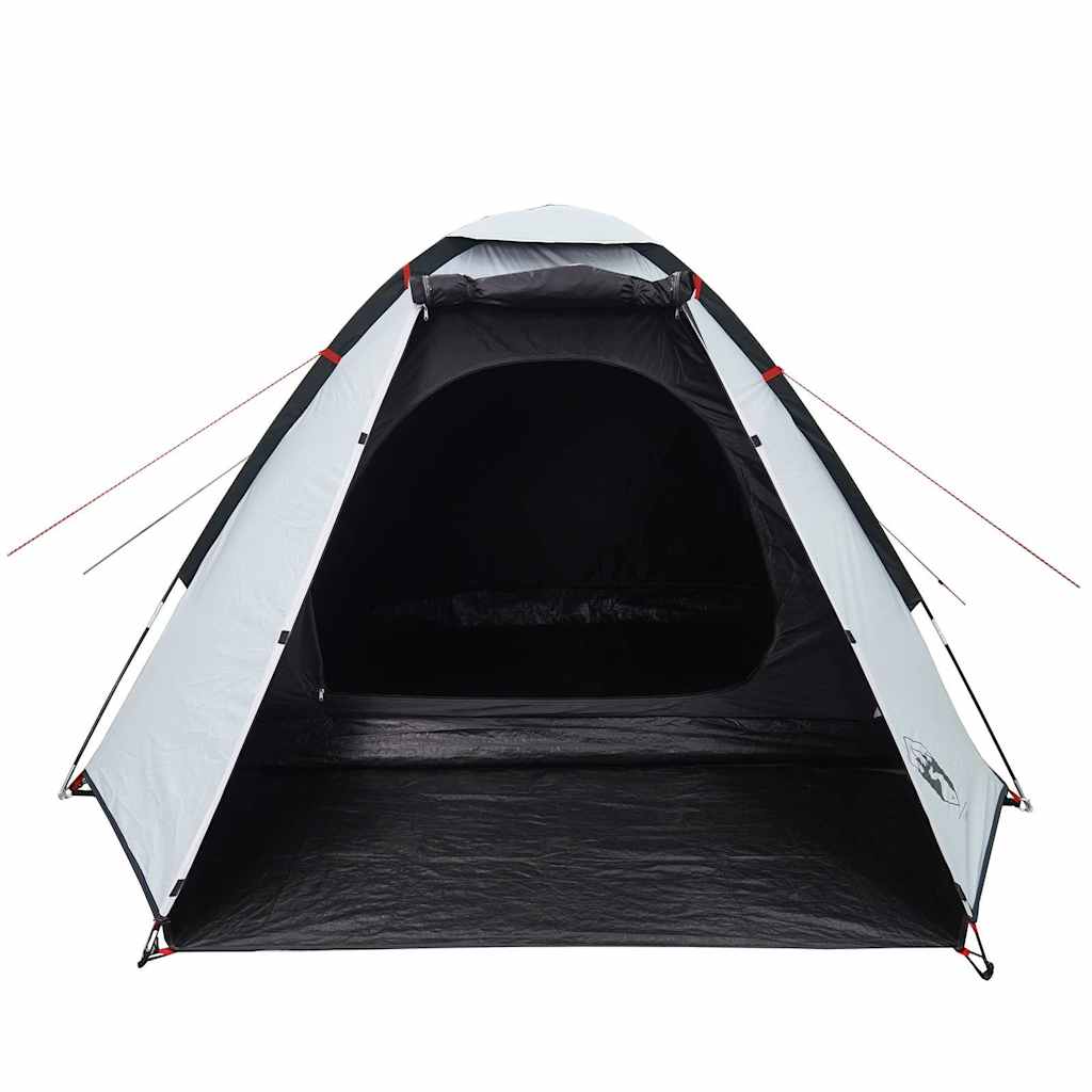 vidaXL Cort camping cupolă 2 persoane alb, țesătură opacă, impermeabil
