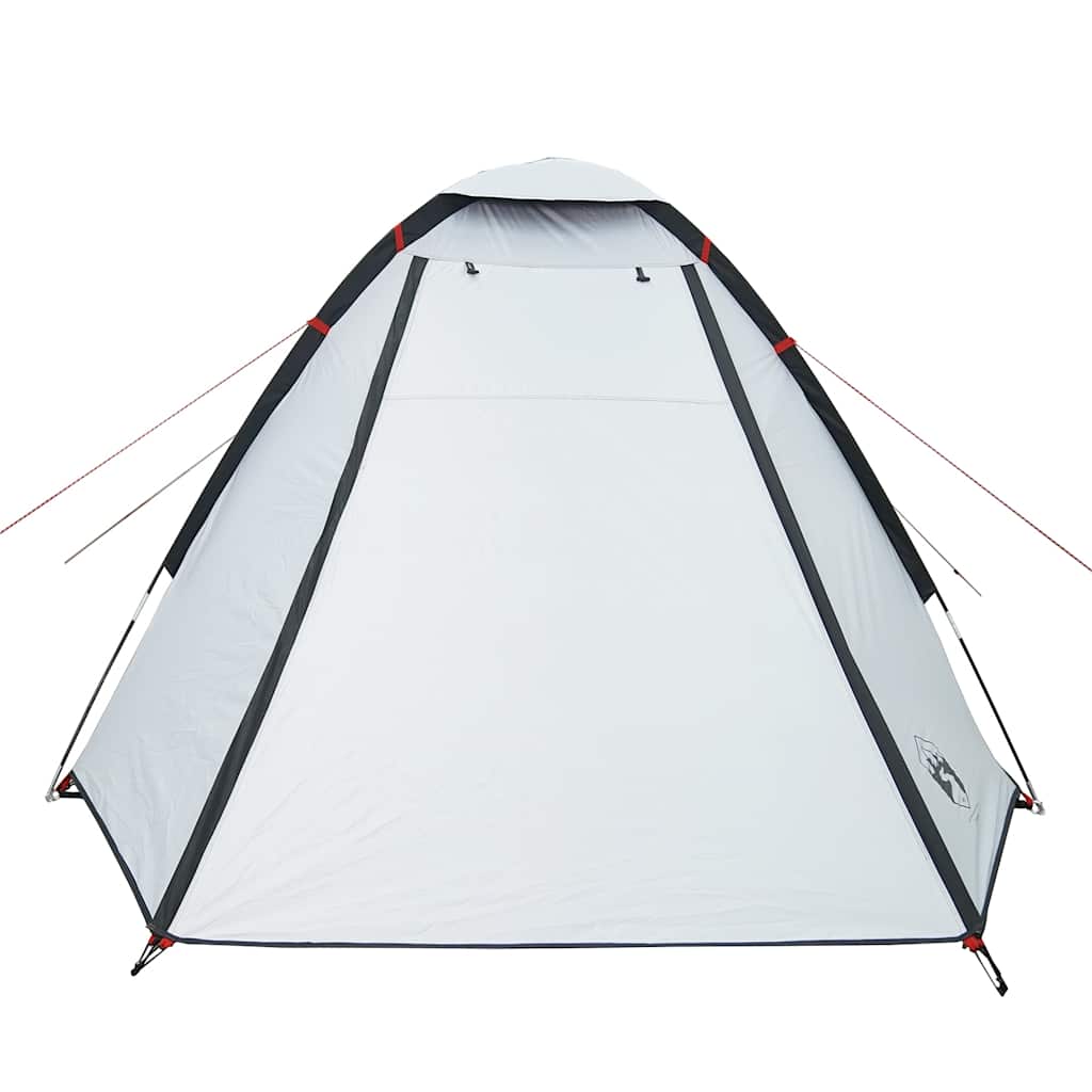 vidaXL Cort camping cupolă 2 persoane alb, țesătură opacă, impermeabil