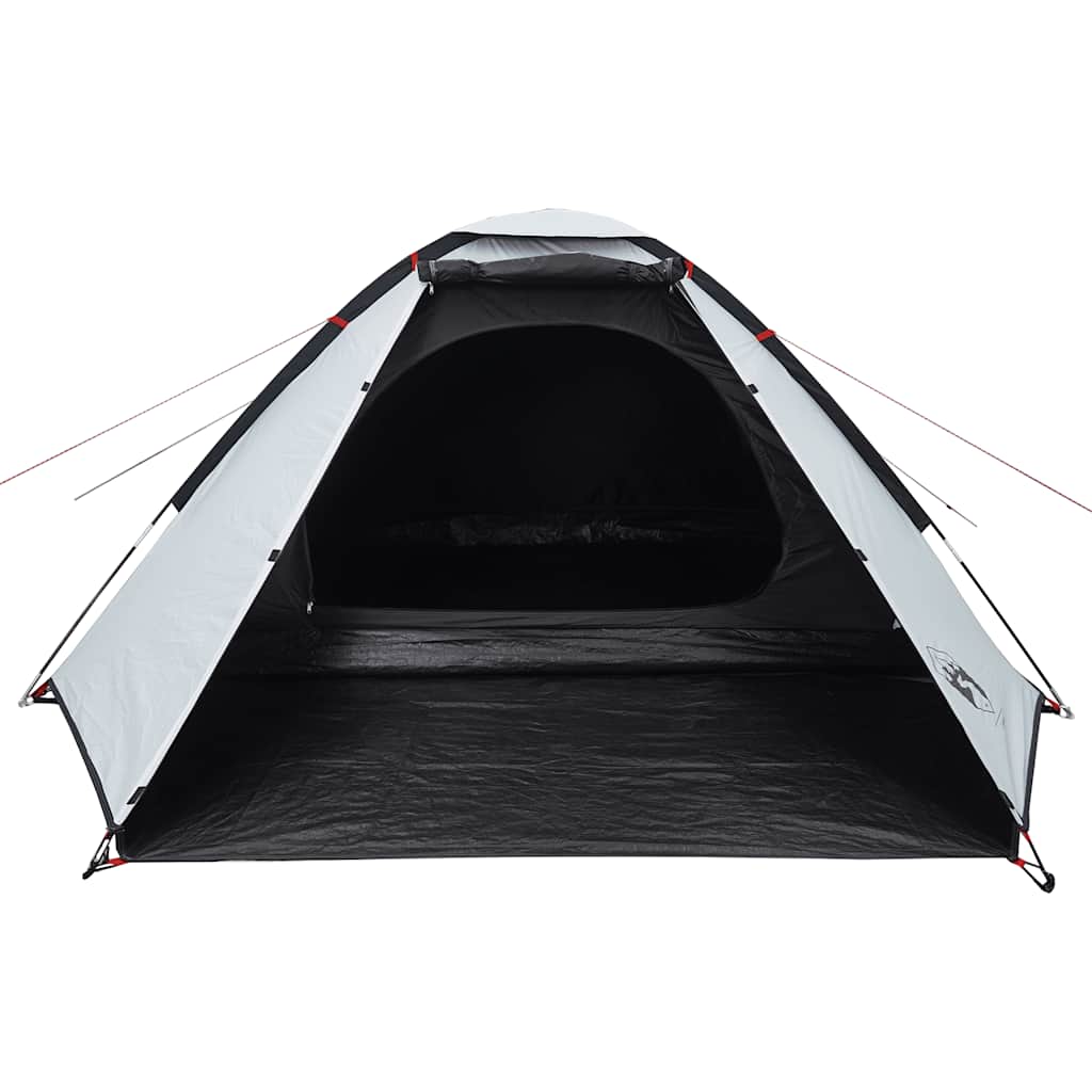 vidaXL Cort camping cupolă 4 persoane alb, țesătură opacă, impermeabil vidaXL Cort camping cupolă 4 persoane alb, țesătură opacă, impermeabil