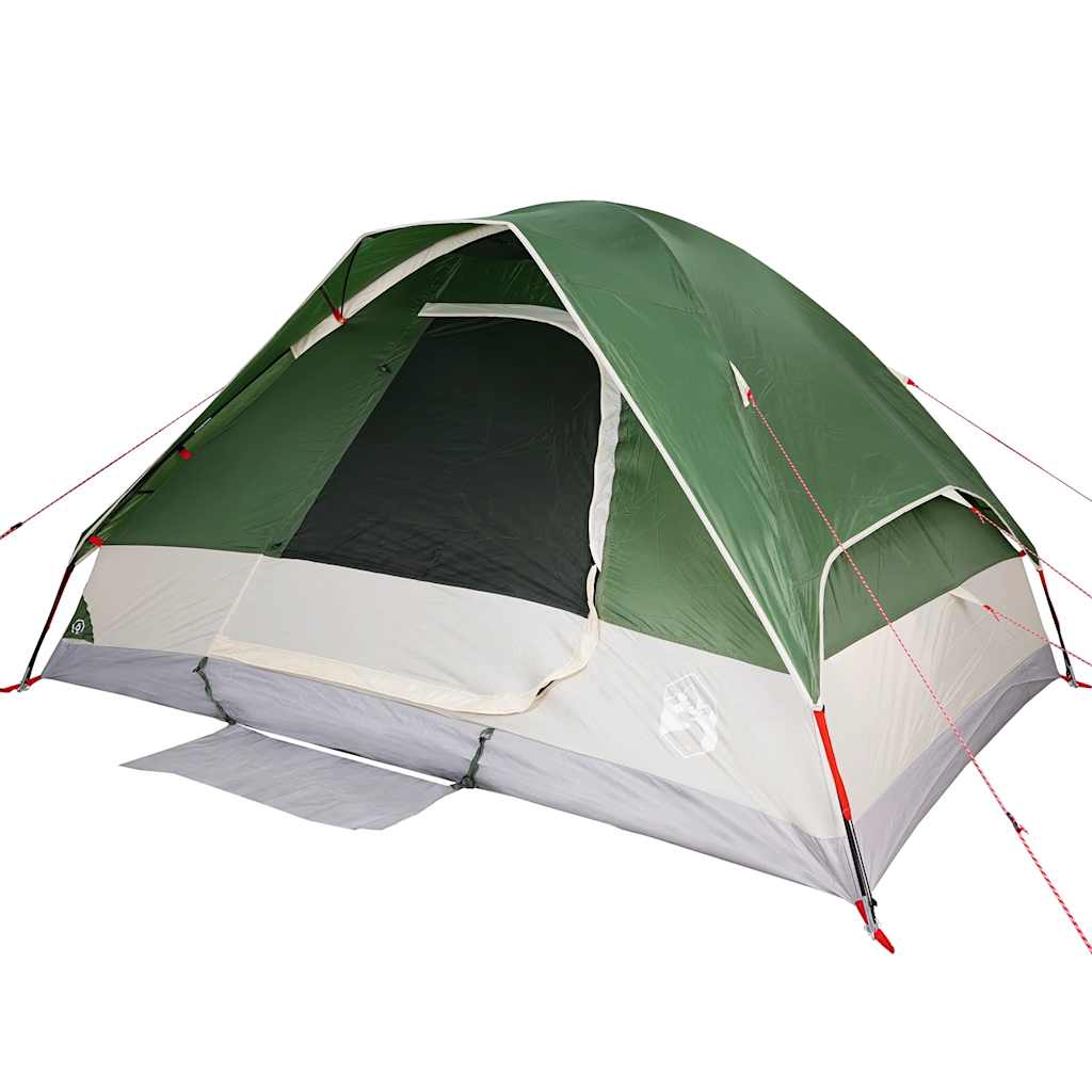 vidaXL Cort de camping cupolă pentru 2 persoane, verde, impermeabil