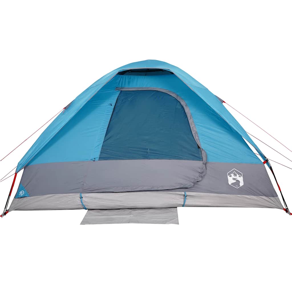 vidaXL Cort de camping cupolă pentru 2 persoane, albastru, impermeabil